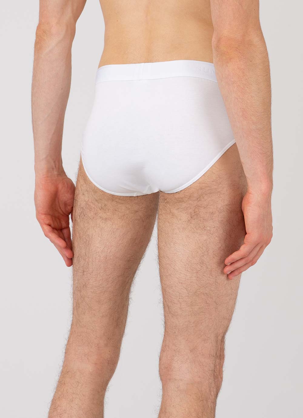 Men's Stretch Cotton Briefs in White