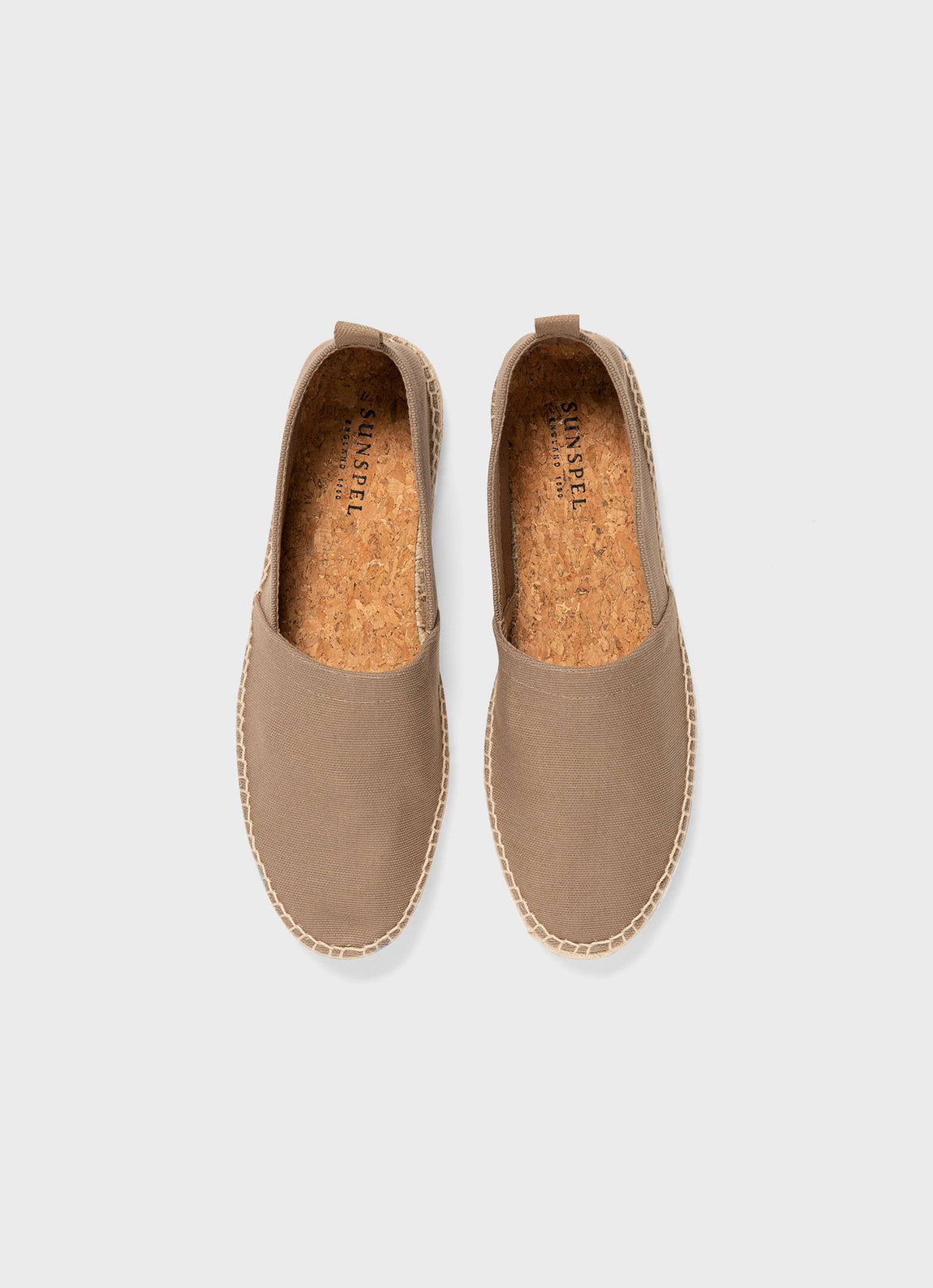 Men's Canvas Espadrille in Soft Khaki