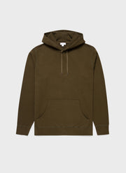 Men's Loopback Hoodie in Dark Moss