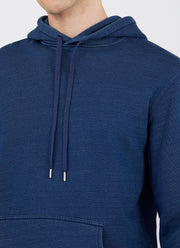 Men's Indigo Loopback Overhead Hoody in Real Indigo
