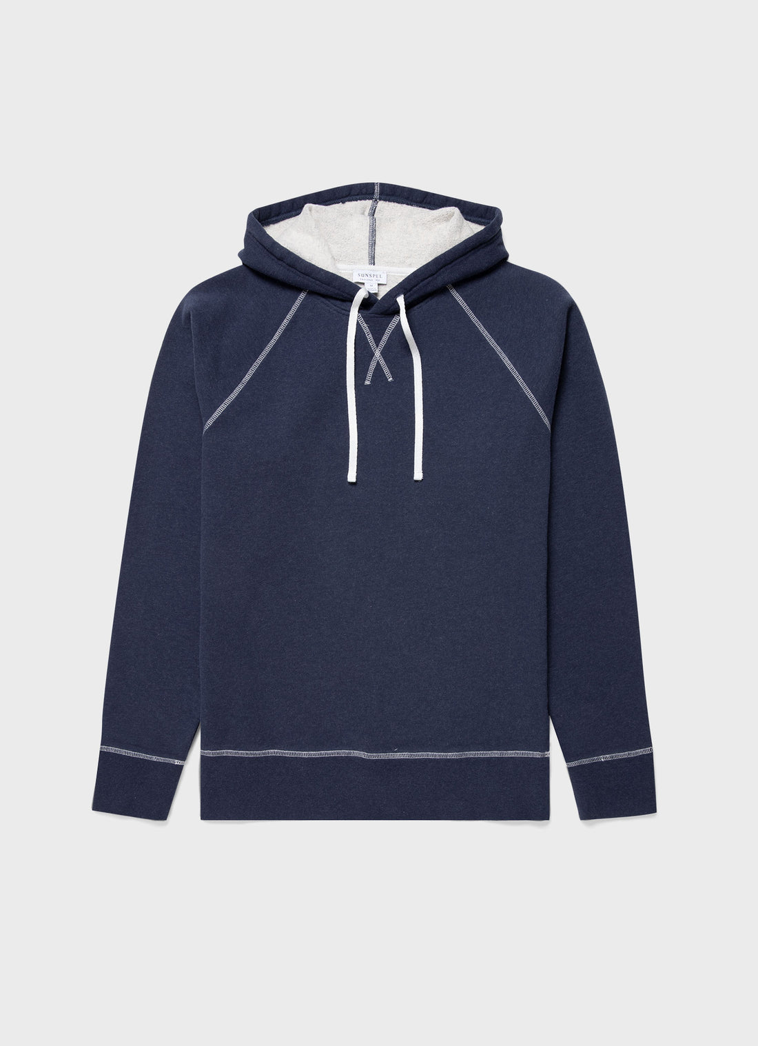 Men's Fleeceback Hoodie in Navy Melange