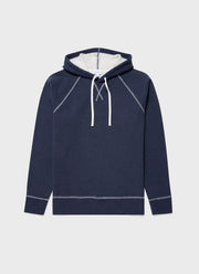 Men's Fleeceback Hoodie in Navy Melange