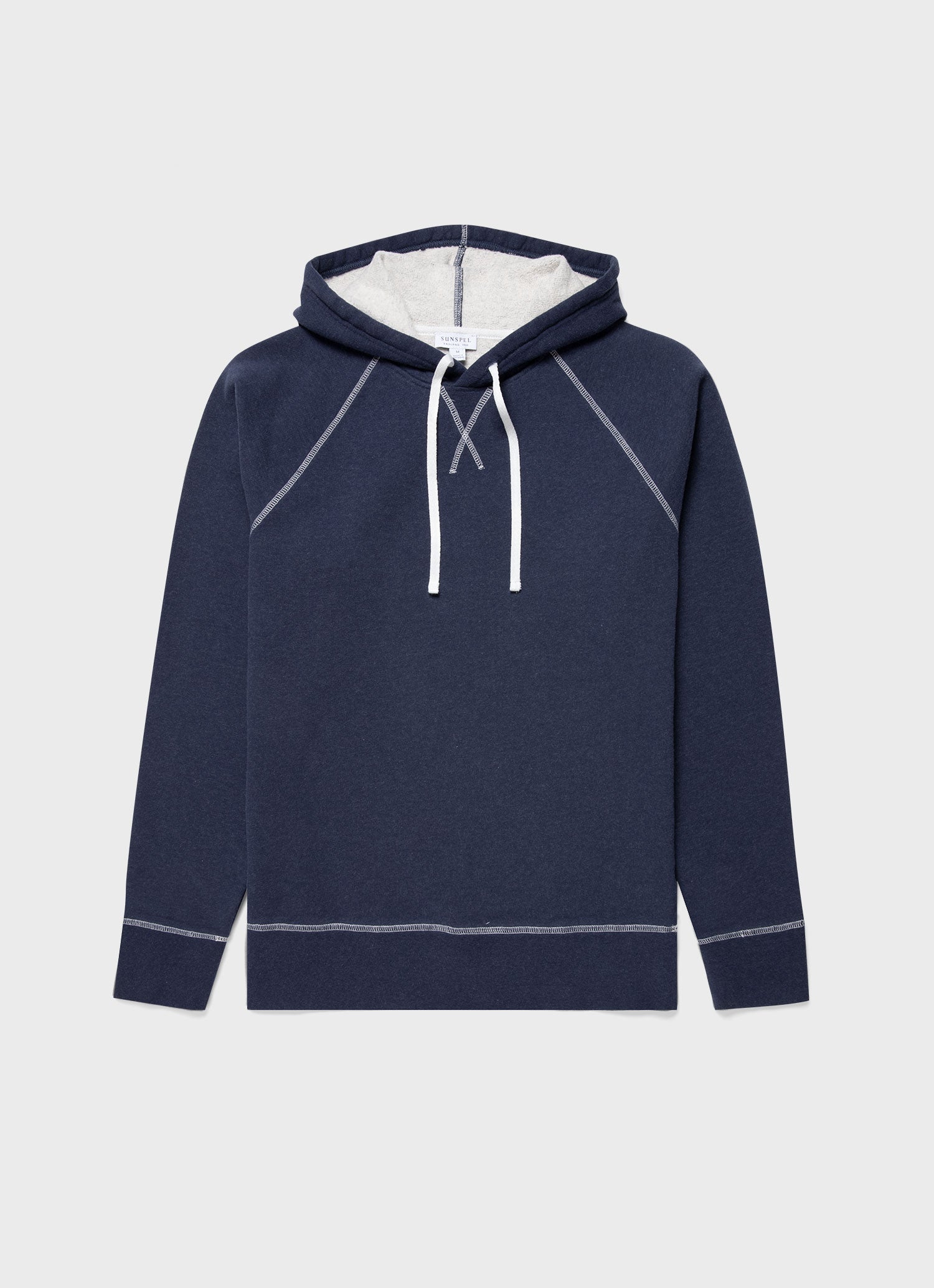 Men's Fleeceback Hoodie in Navy Melange