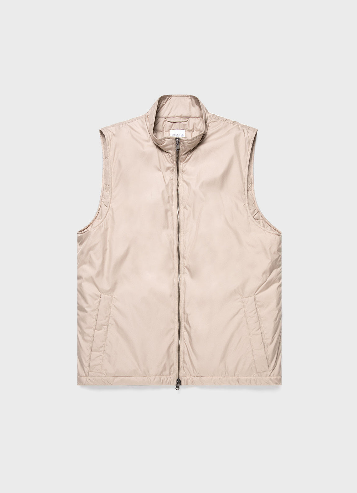 Men's Insulated Gilet in Light Stone