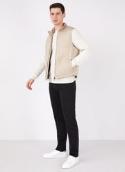 Men's Insulated Gilet in Light Stone