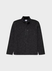 Men's Wool Fleece Jacket in Charcoal Melange