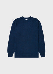 Men's Lambswool Crew Neck Jumper in Teal