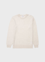 Men's Scottish Cashmere Jumper in Natural Ecru