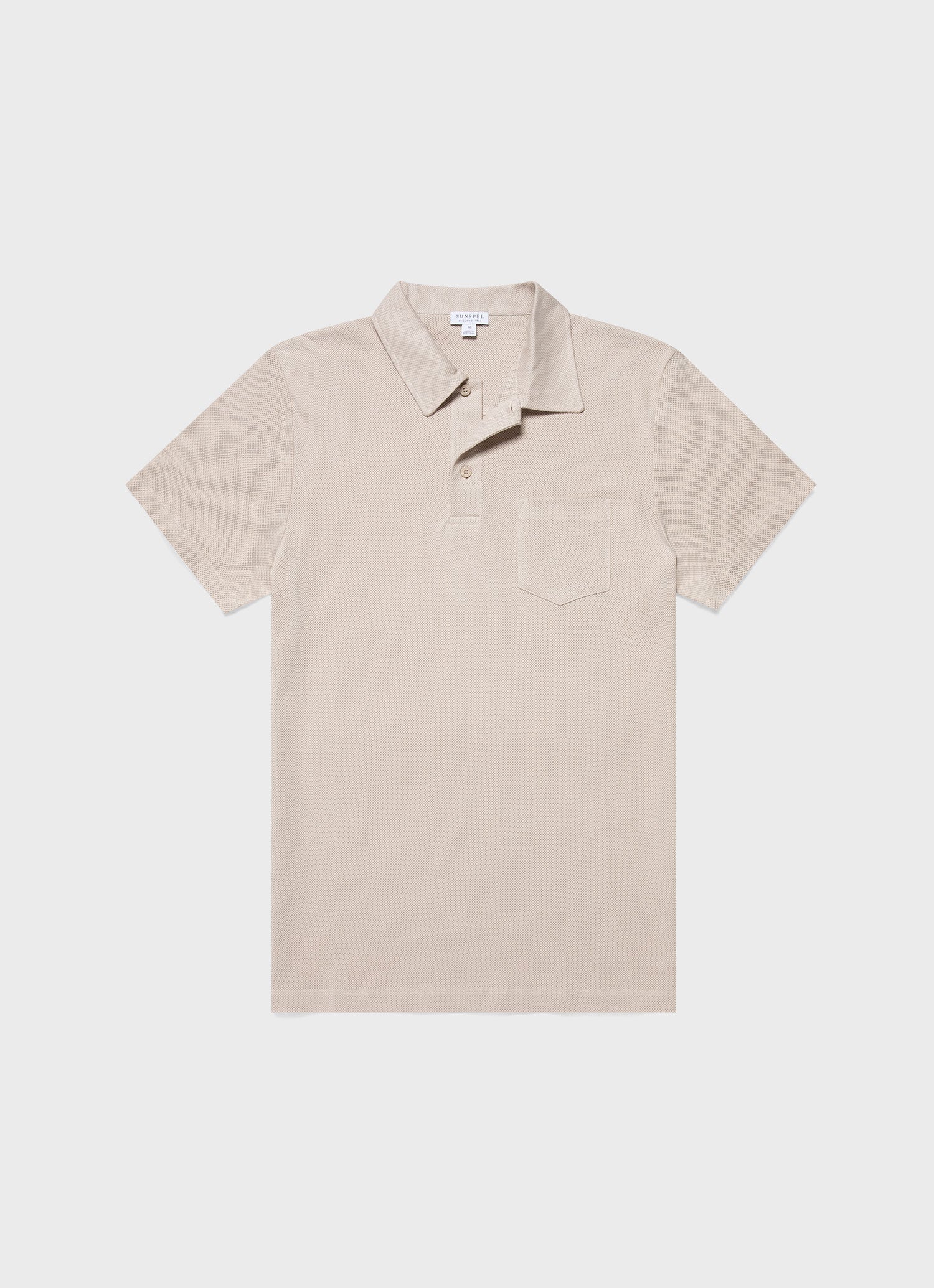 Men's Riviera Polo Shirt in Light Sand