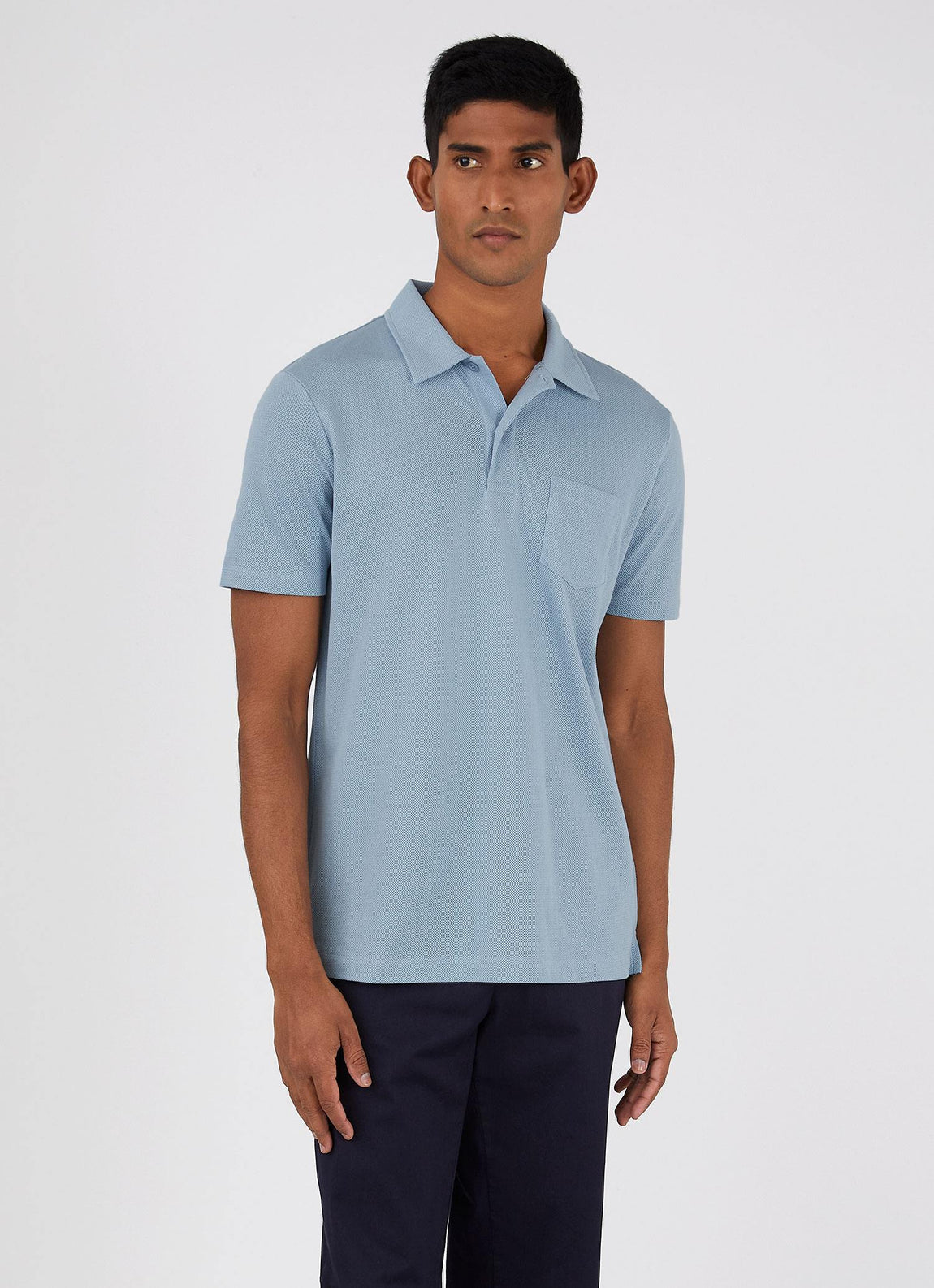 Men's Riviera Polo Shirt in Blue Mist