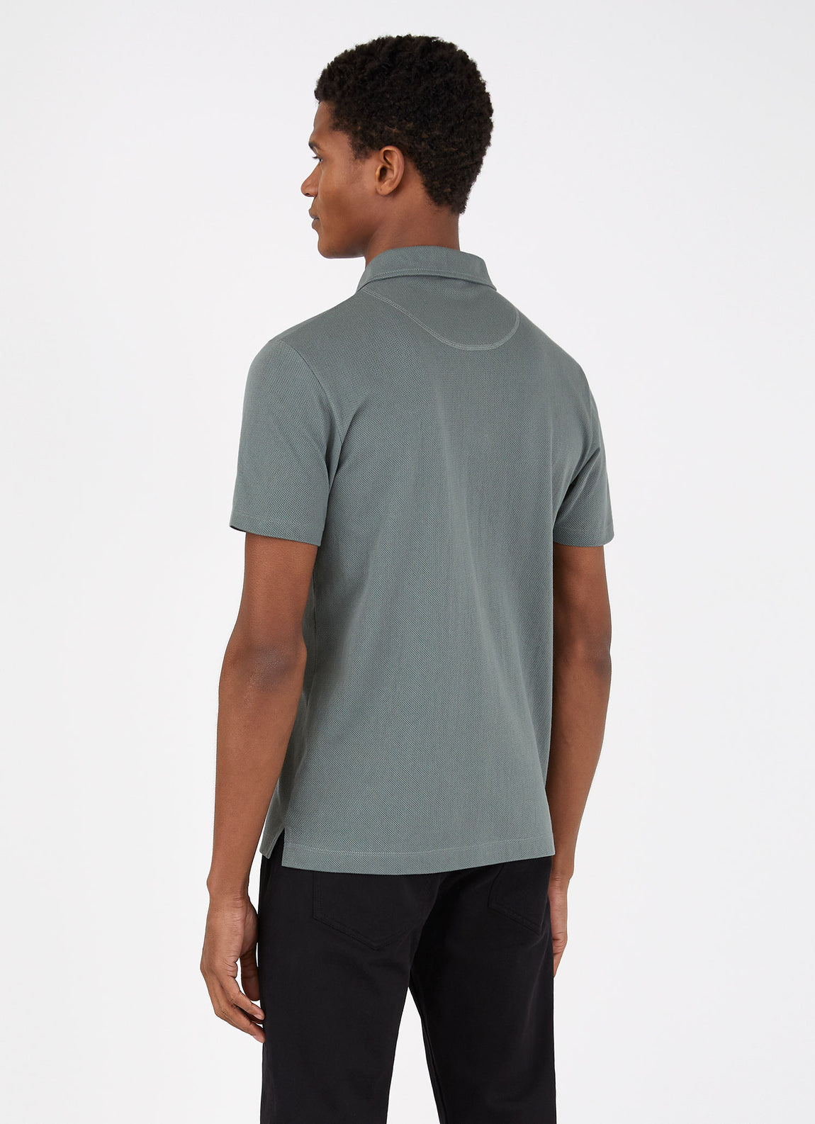 Men's Riviera Polo Shirt in Smoke Green