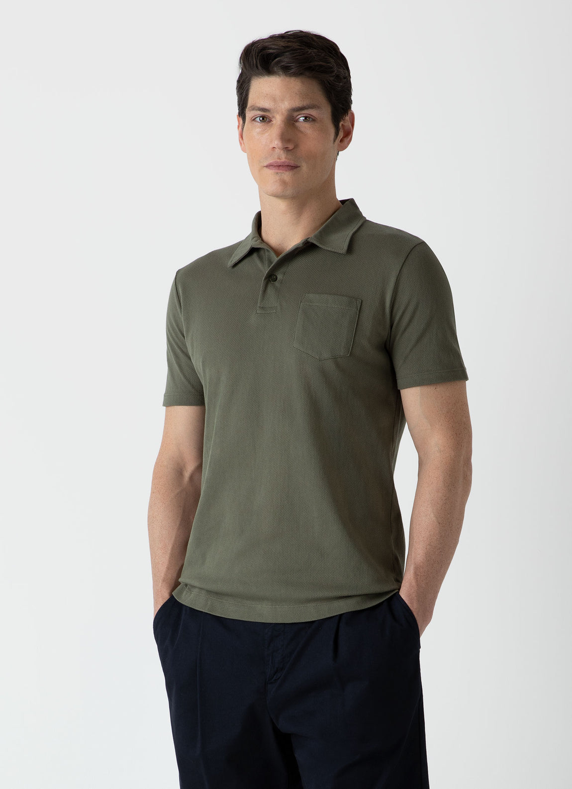 Men's Riviera Polo Shirt in Hunter Green