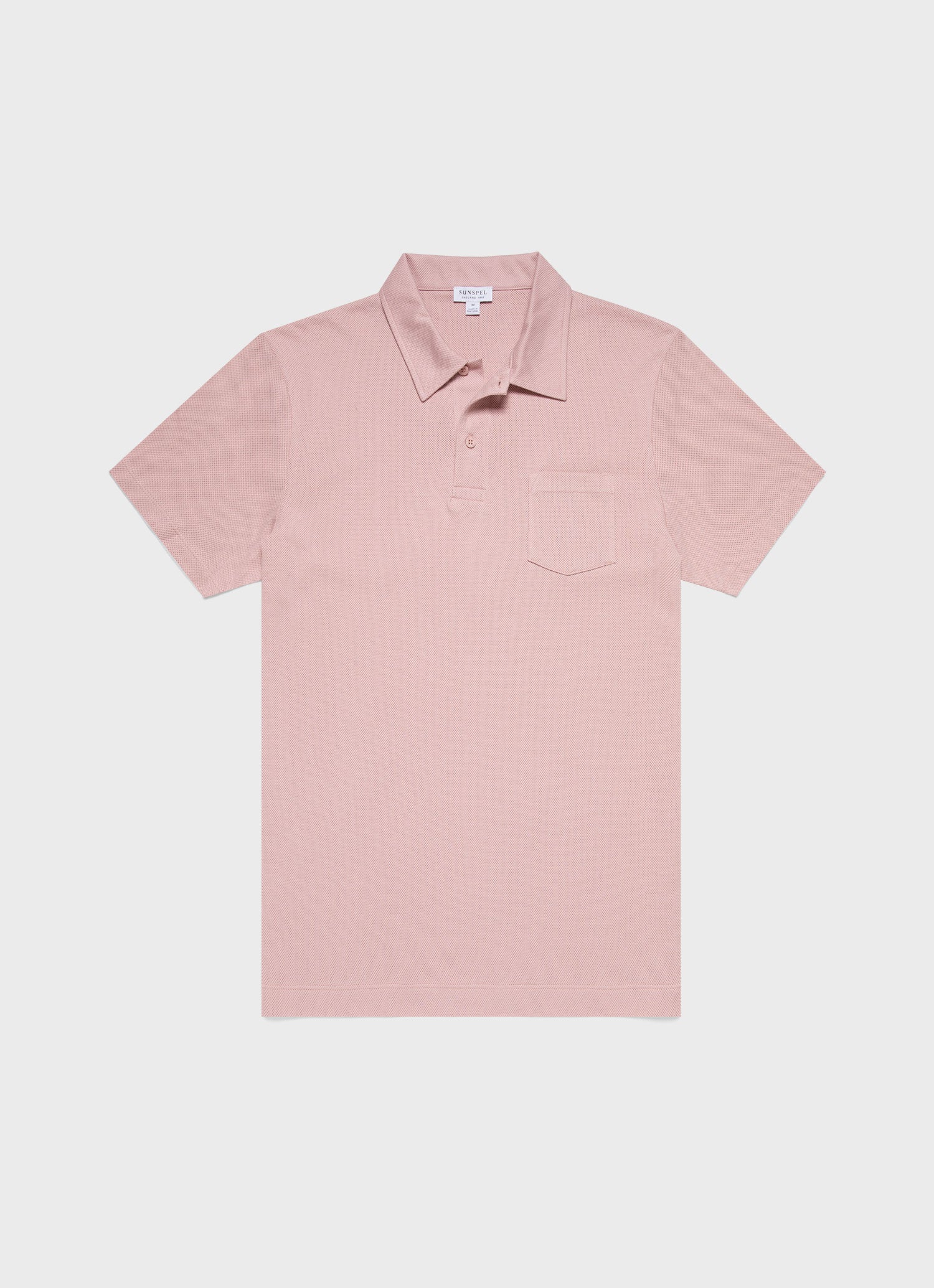 Men's Riviera Polo Shirt in Shell Pink