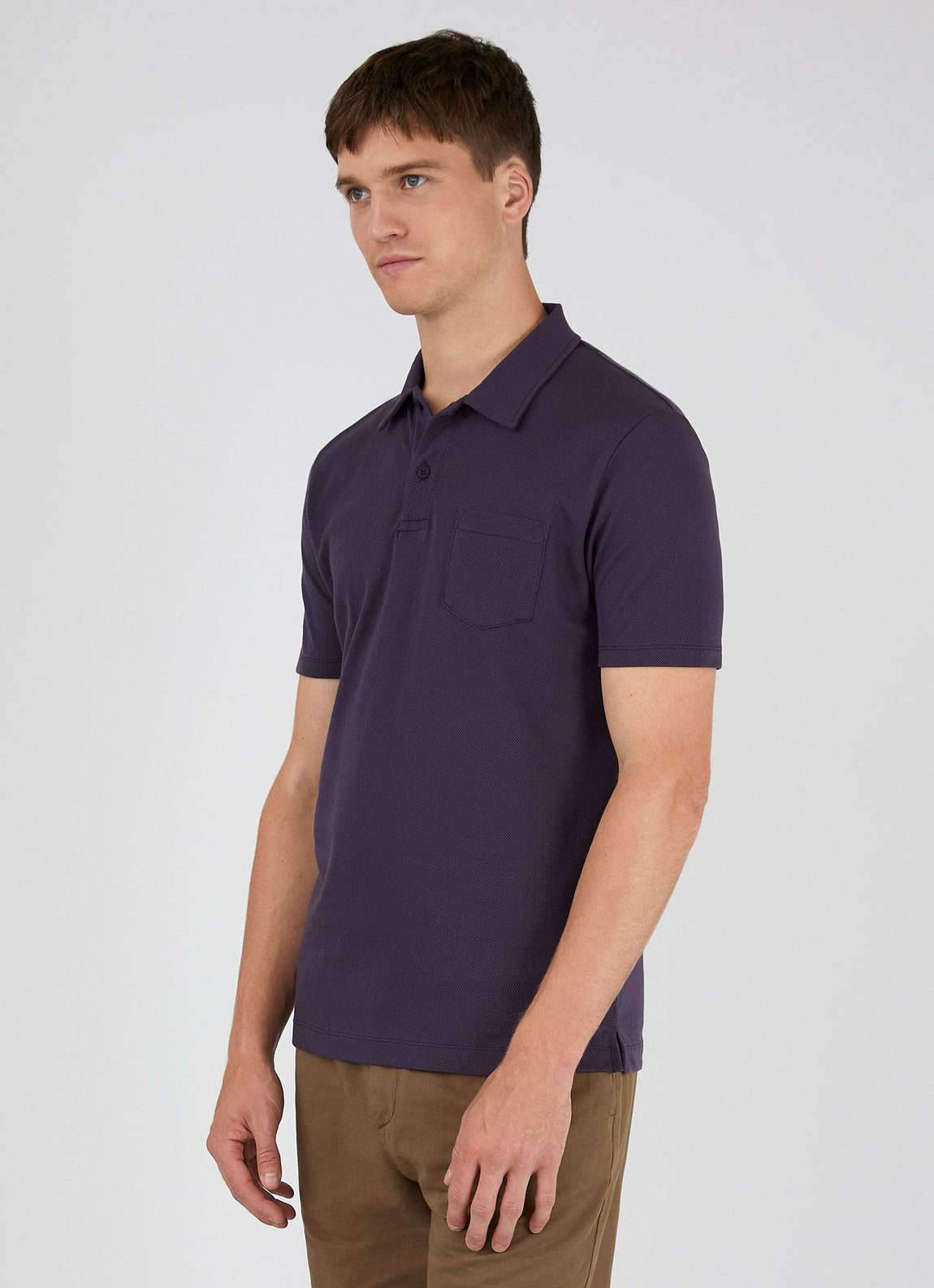 Men's Riviera Polo Shirt in Dark Plum