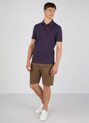 Men's Riviera Polo Shirt in Dark Plum