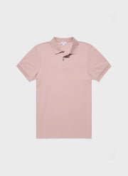 Men's Piqué Polo Shirt in Shell Pink