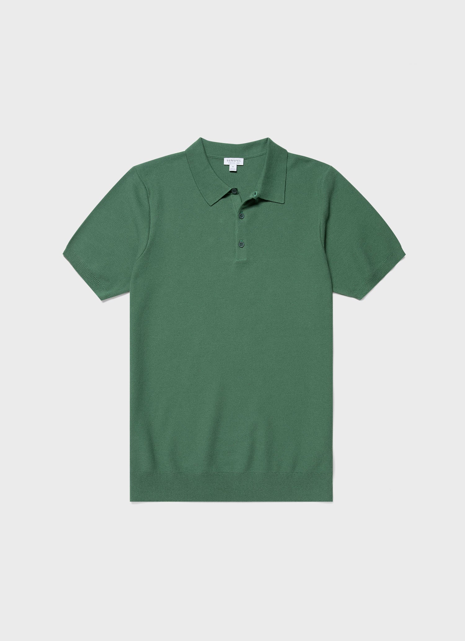 Men's Knit Polo Shirt in Thyme