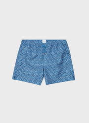 Men's Swimshort in Turquoise Painted Spot Print