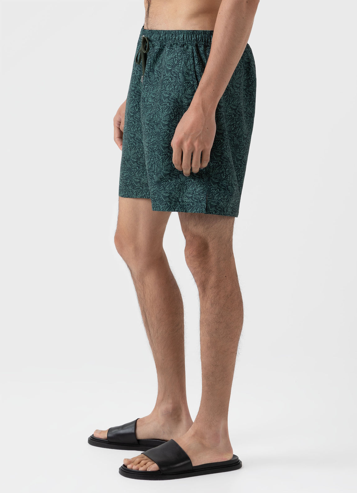 Men's Swimshort in Seaweed Tropics Print