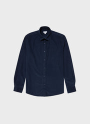 Men's Fine Cord Shirt in Navy