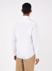 Men's Poplin Casual Shirt in White