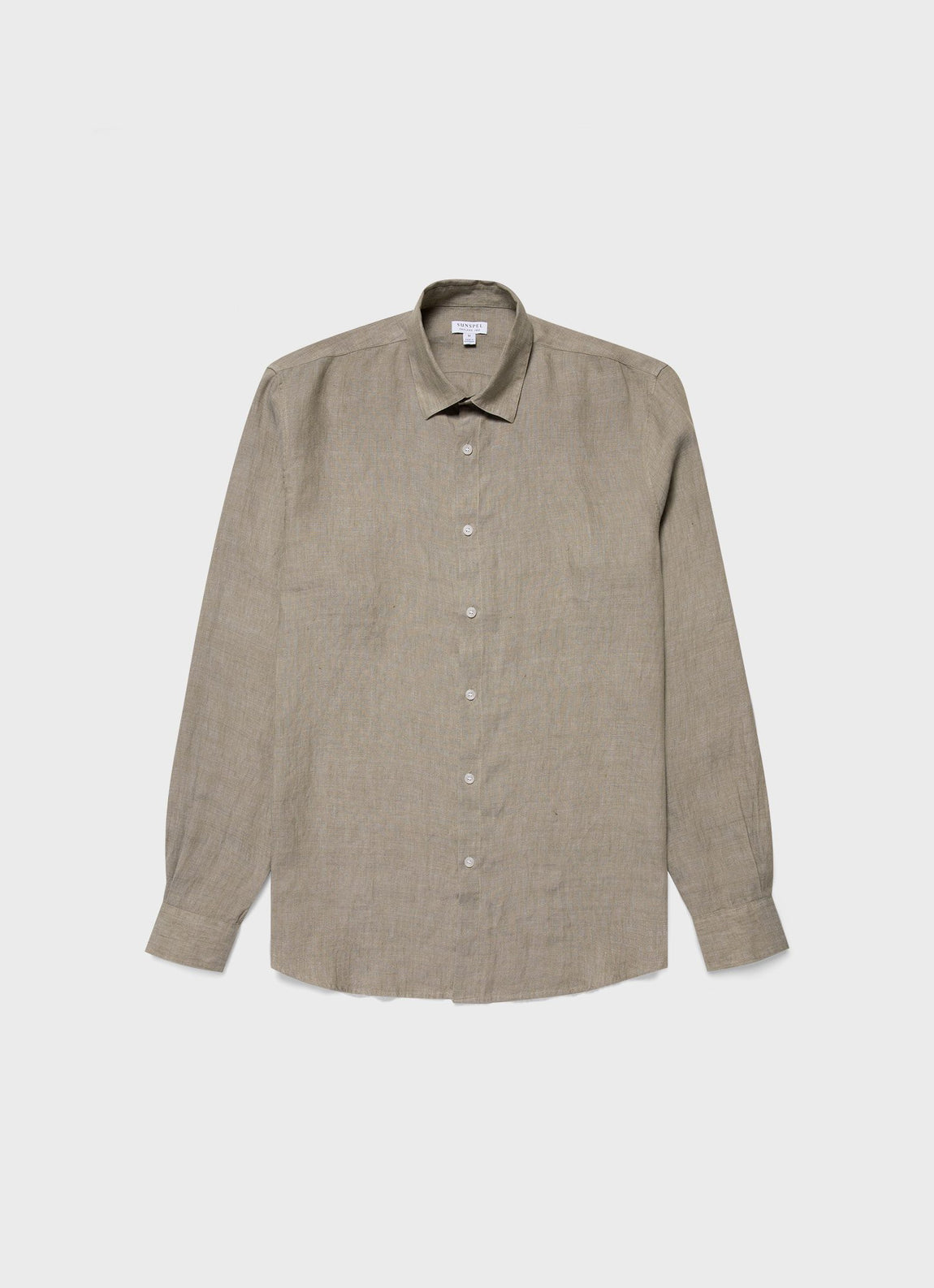 Men's Linen Shirt in Stone
