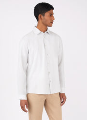Men's Fine Cord Shirt in Chalk