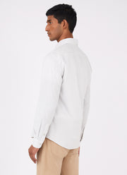Men's Fine Cord Shirt in Chalk