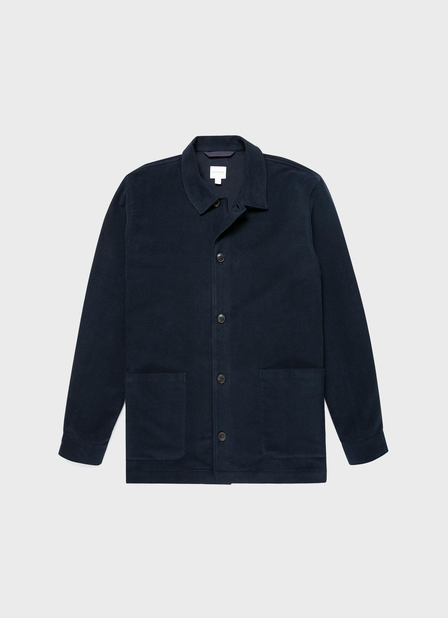 Men's Moleskin Twin Pocket Jacket in Navy