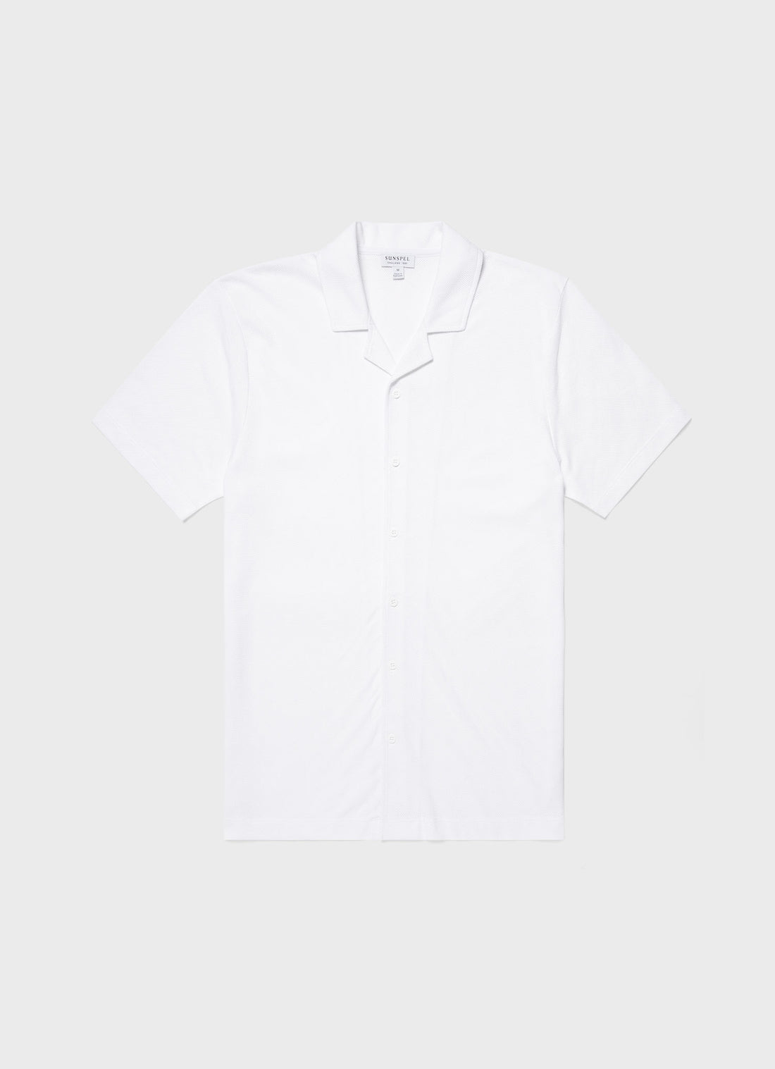 Men's Riviera Camp Collar Shirt in White