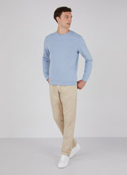 Men's Loopback Sweatshirt in Washed Denim
