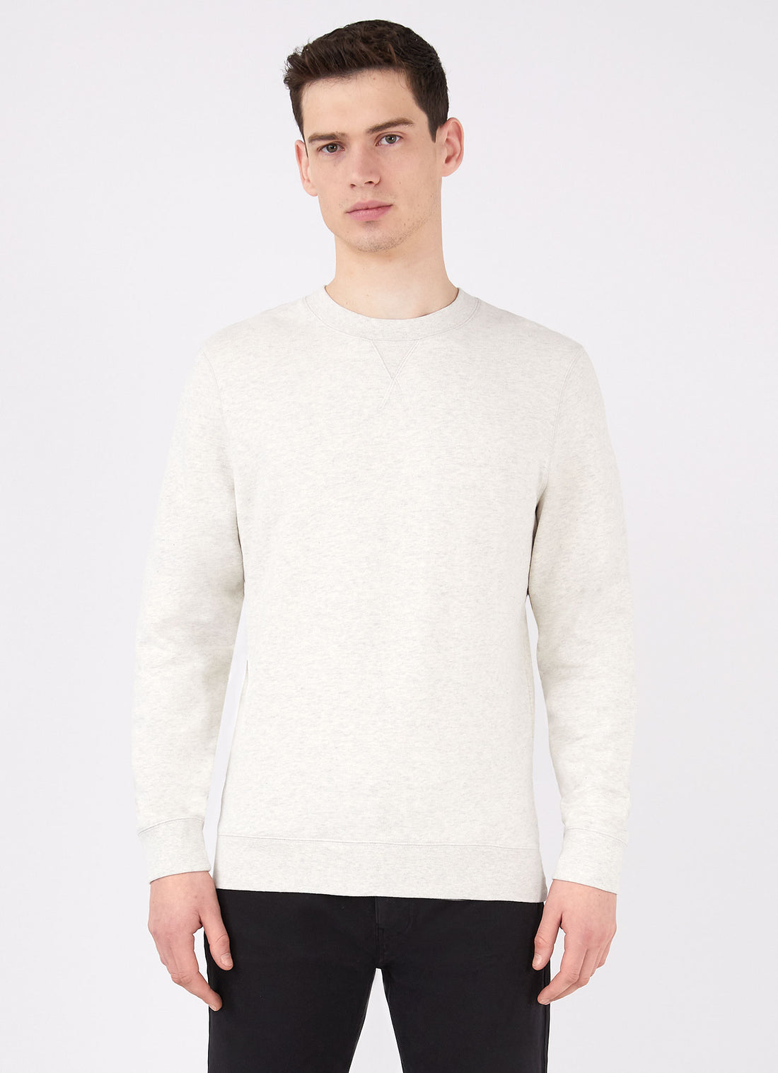 Men's Loopback Sweatshirt in Archive White Melange