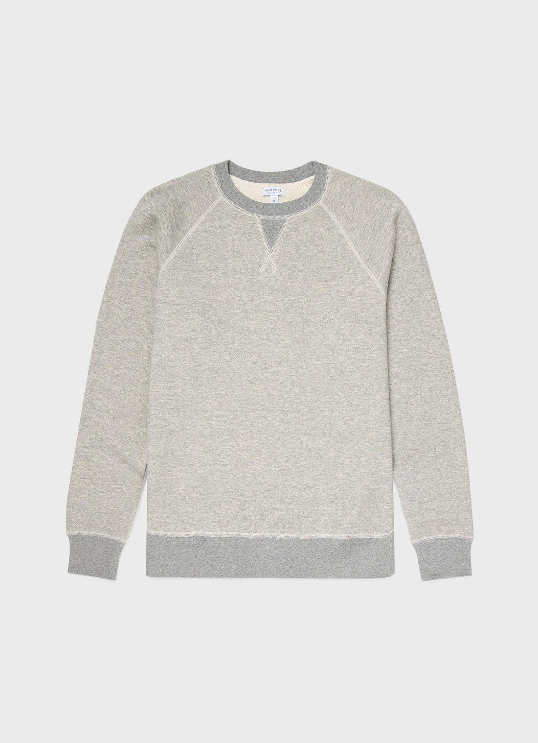 Men's Japanese Loopwheel Sweatshirt in Mid Grey Melange