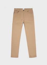 Men's Cotton Drill 5 Pocket Trouser in Stone
