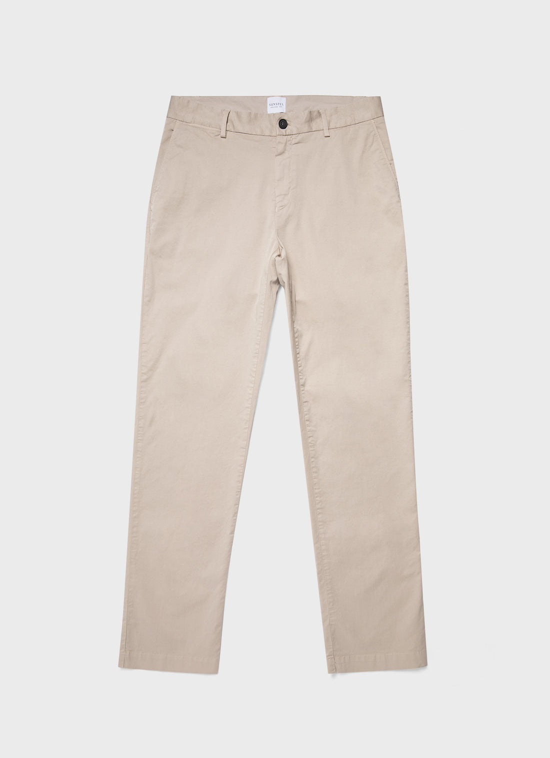 Men's Regular Fit Stretch Chino in Light Stone