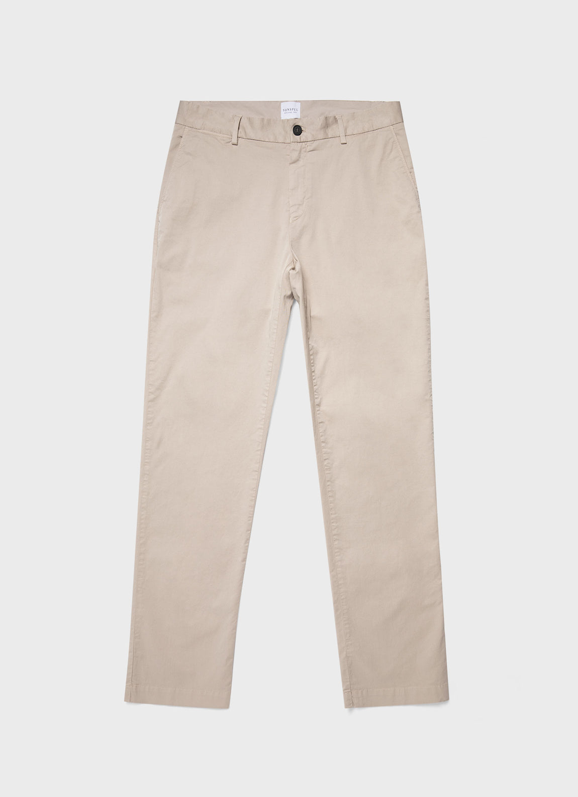 Men's Regular Fit Stretch Chino in Light Stone