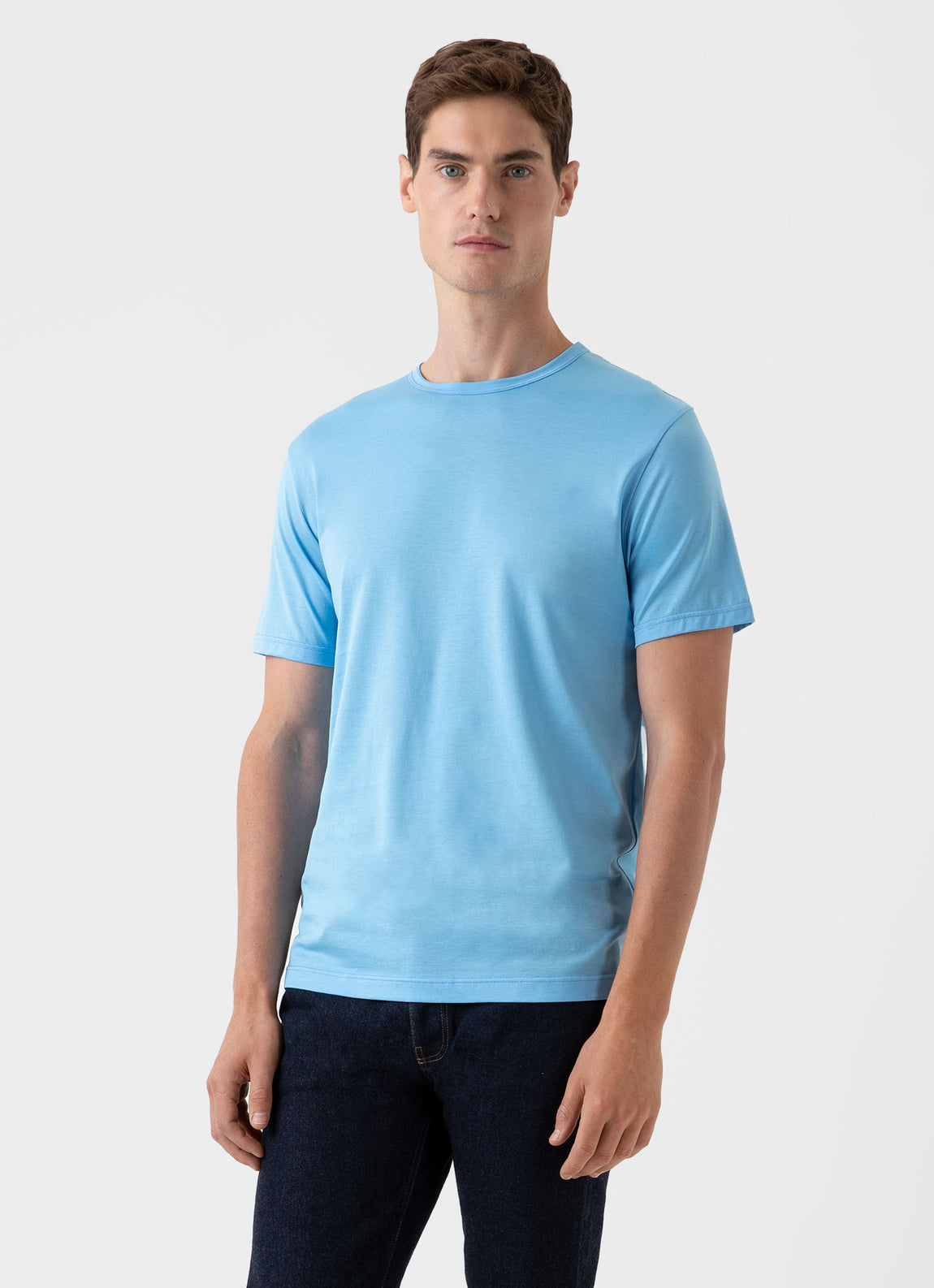 Men's Classic T-shirt in Cyan Blue