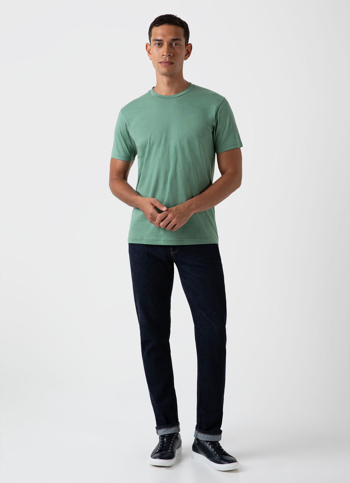 Men's Riviera T-shirt in Thyme Melange