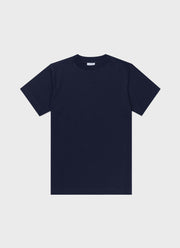 Men's Brushed Cotton Mock Neck in Navy