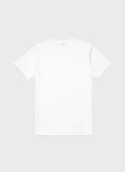 Men's Brushed Cotton Mock Neck in White