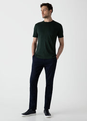 Men's Sea Island Cotton T-shirt in Seaweed