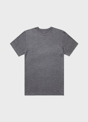 Men's Thermal Merino T-shirt in Grey Melange