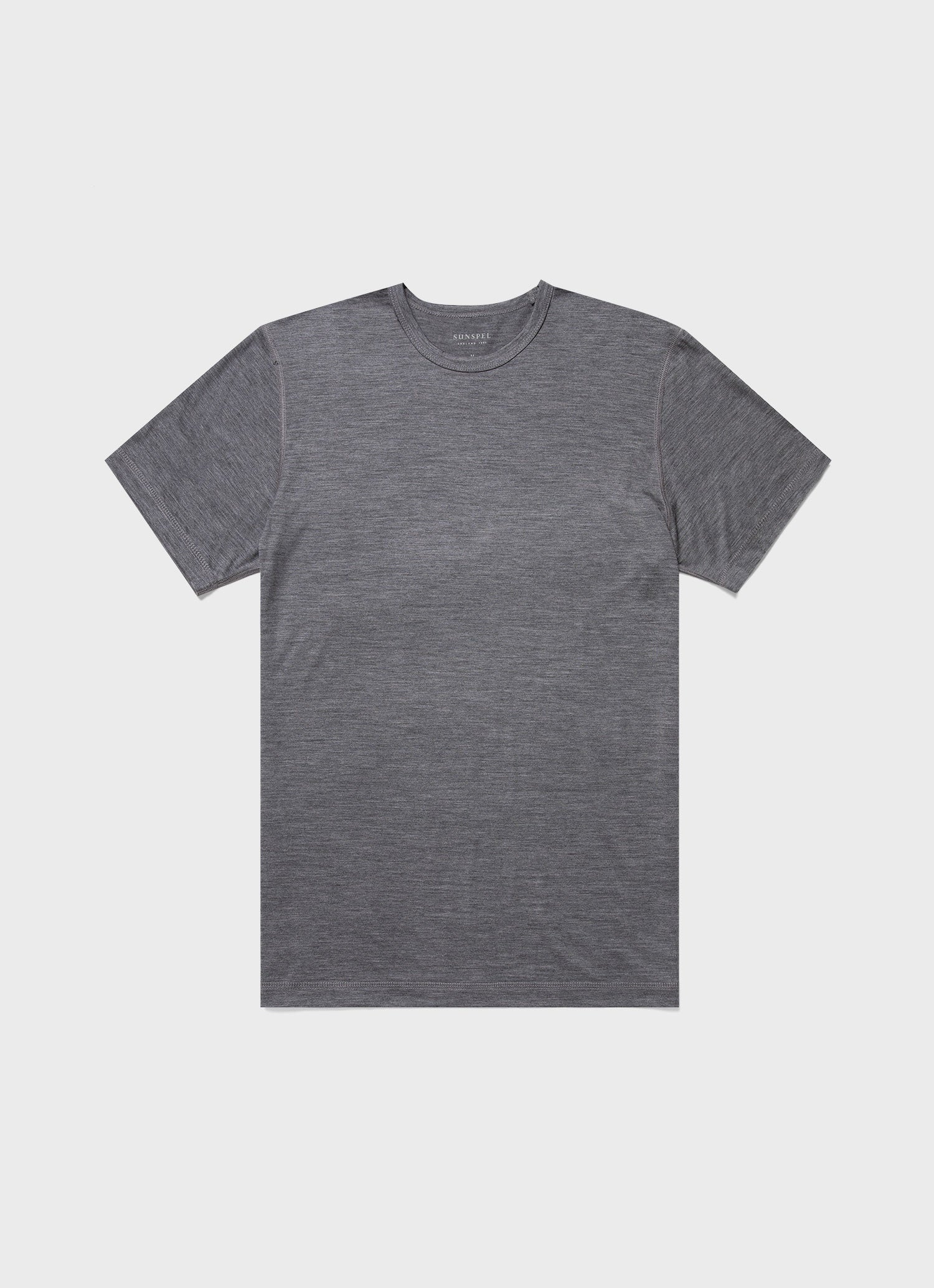 Men's Thermal Merino T-shirt in Grey Melange