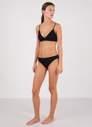 Women's Triangle Bra in Black