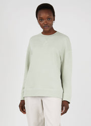 Women's Relaxed Loopback Sweatshirt in Pistachio