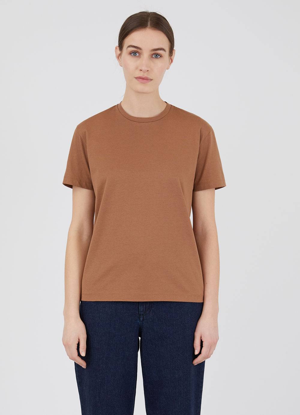 Women's Boy Fit T-shirt in Mushroom