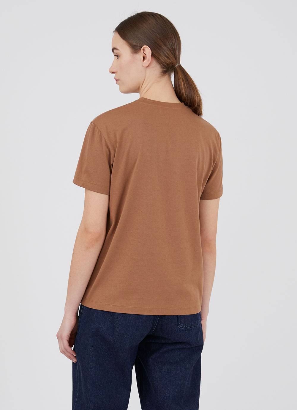 Women's Boy Fit T-shirt in Mushroom