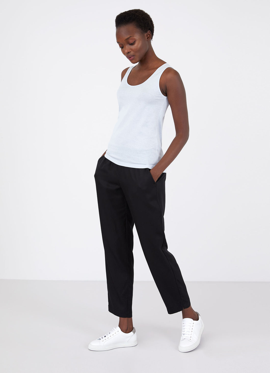 Women's Classic Vest in Powder Blue