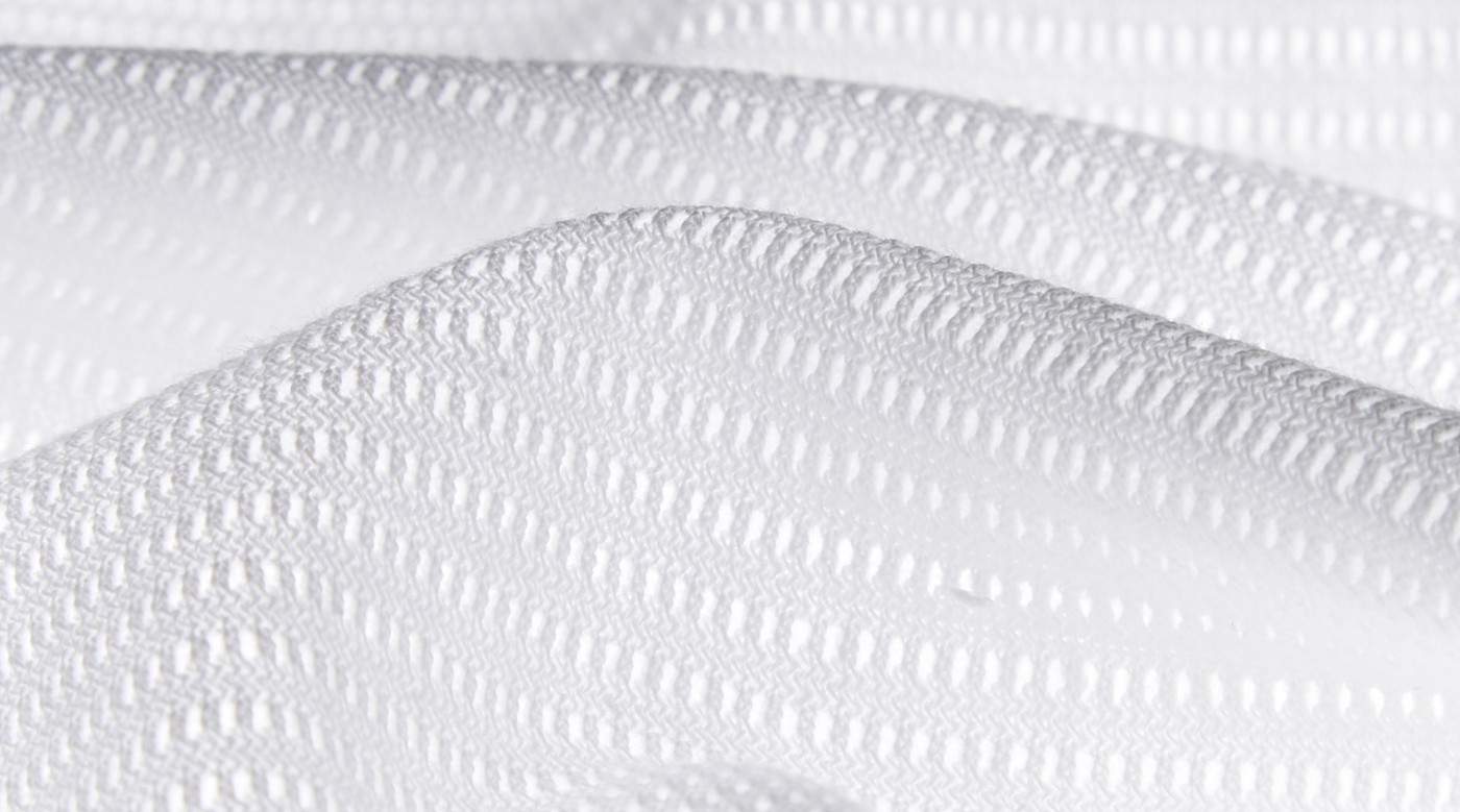 Sunspel cotton knit fabric in white