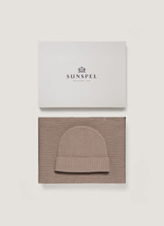 Cashmere Gift Set in Brown Melange